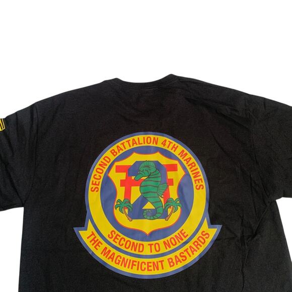 USMC Men's Size L 2nd Battalion 4Th Marines Short Sleeve T-Shirt Brand New - Picture 13 of 16
